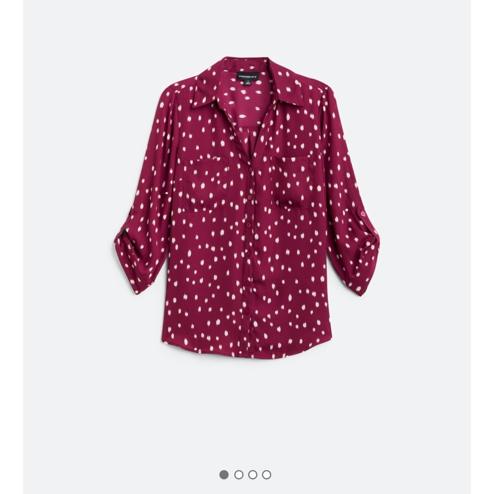 FORTUNE + IVY Christelle Button Down Blouse NWT size M